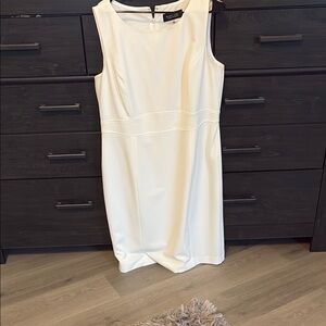 Black Label Ivory Sleeveless Midi Dress